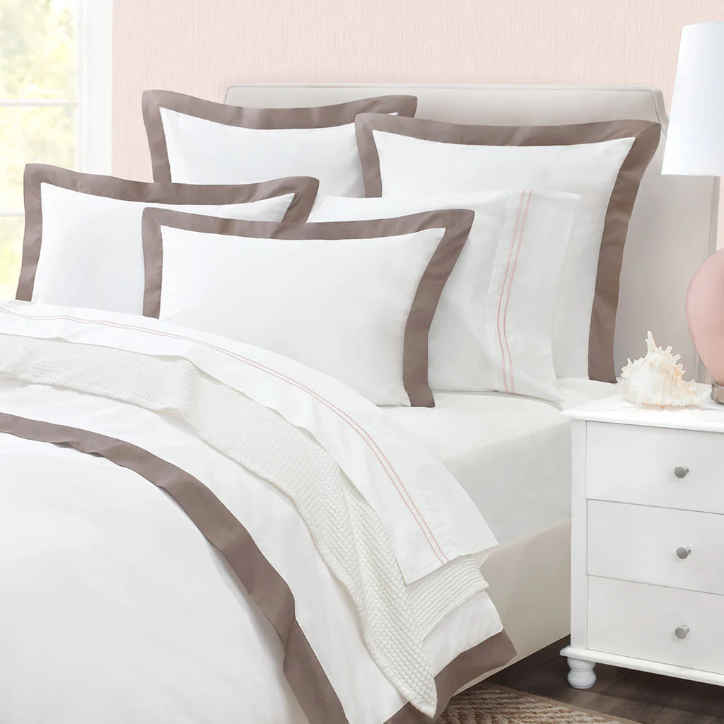 Noir Sand Line Satin Duvet Cover Set