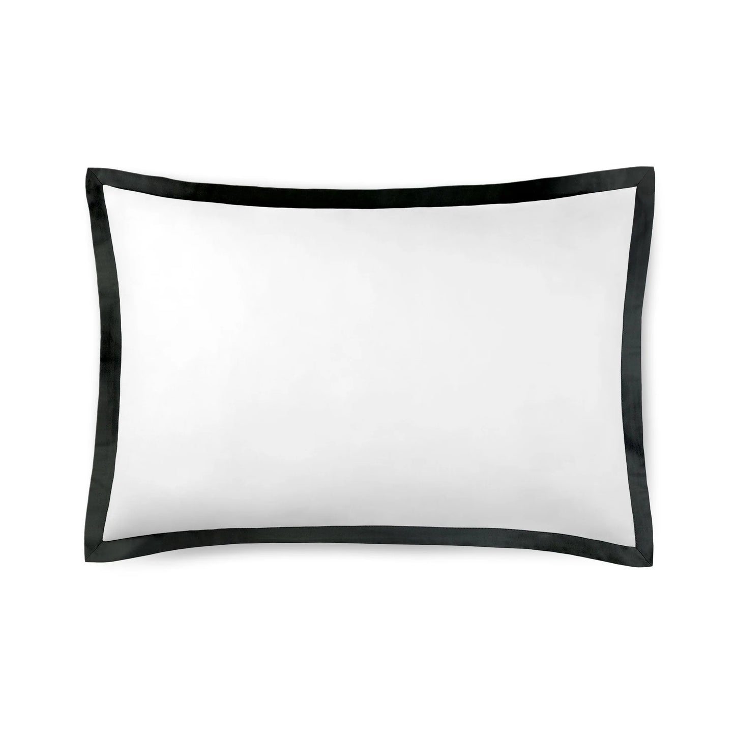 Noir Black Line Satin Pillow Case Pair