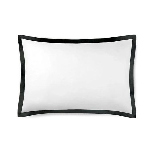 Noir Black Line Satin Pillow Case Pair