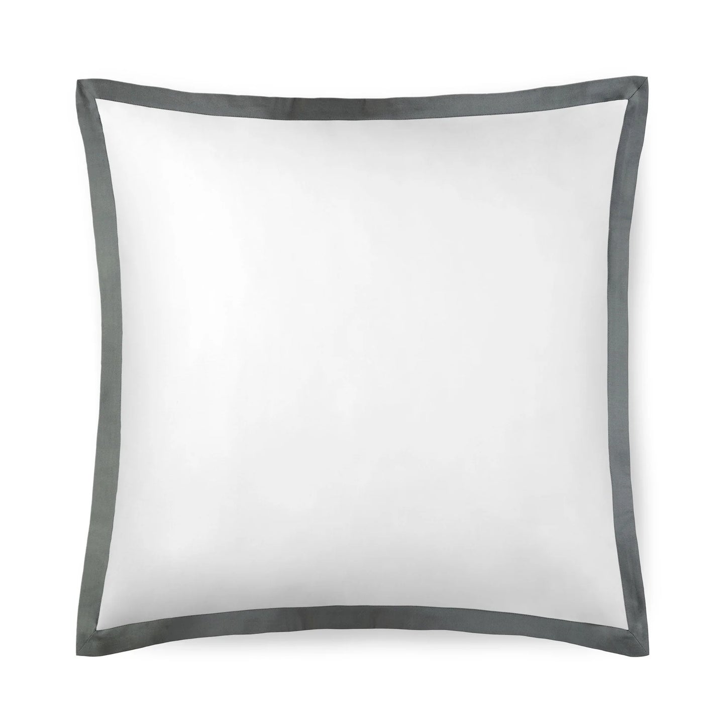 Noir Glacier Grey Line Satin Euro Sham Pair
