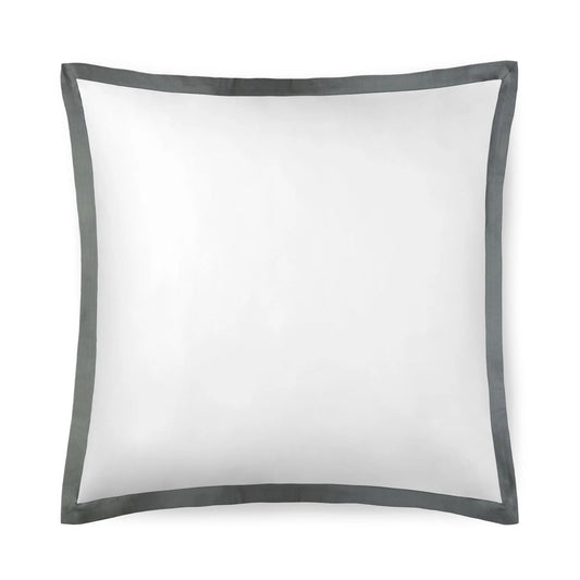 Noir Glacier Grey Line Satin Euro Sham Pair