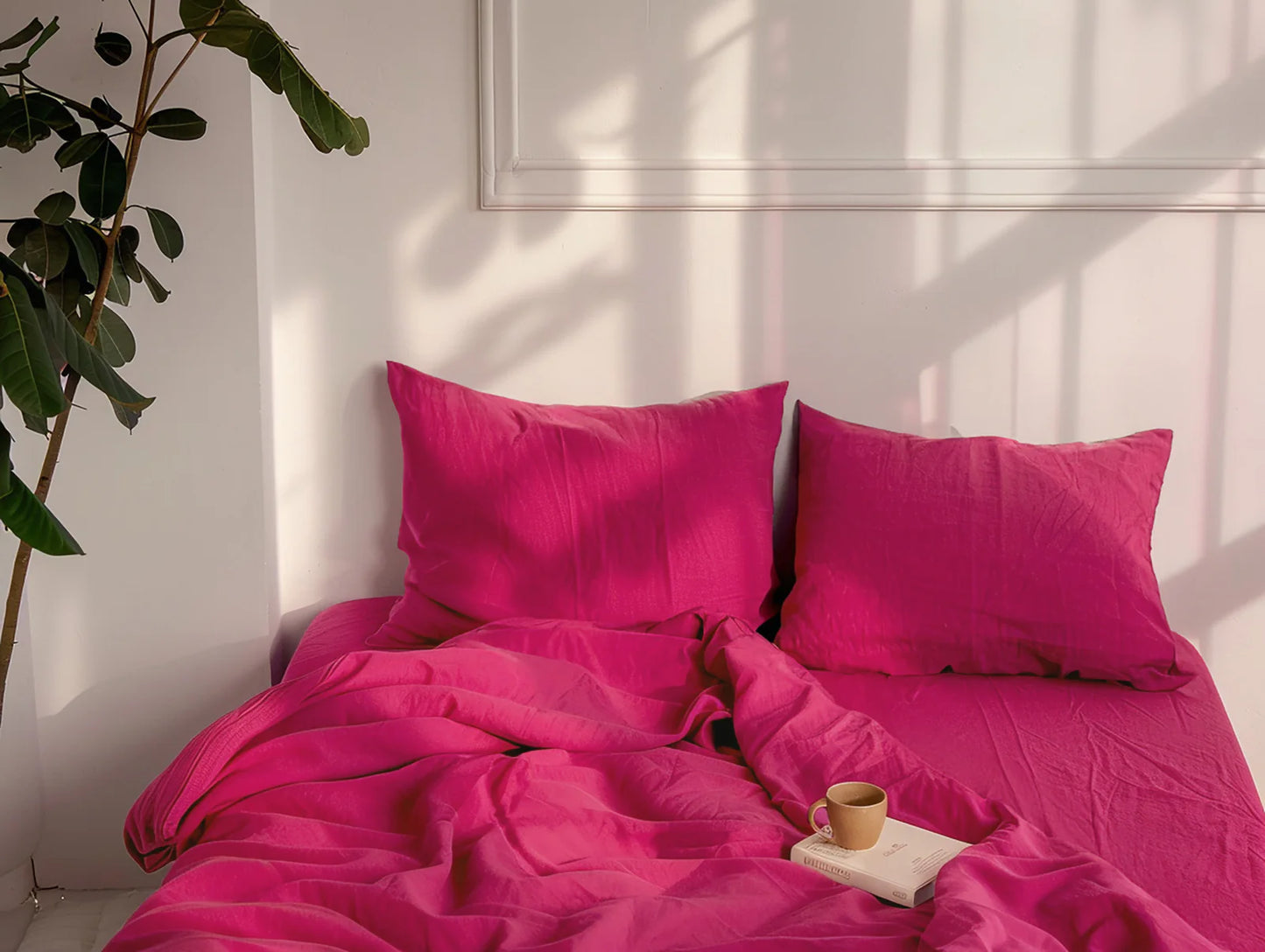 Fuchsia Pink PC Duvet Cover Set